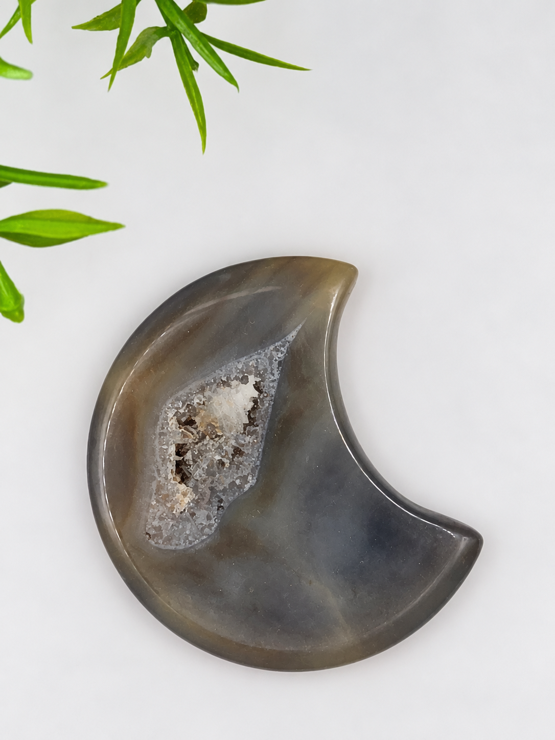 Druzy Agate Moon