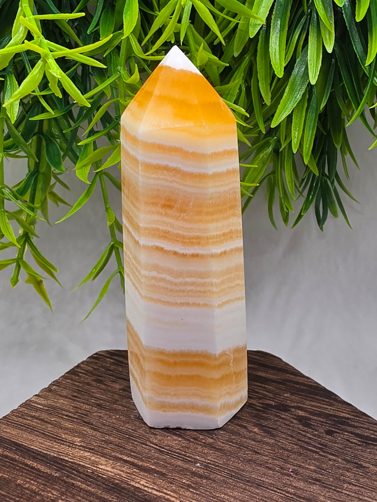 Orange Banded Calcite Points